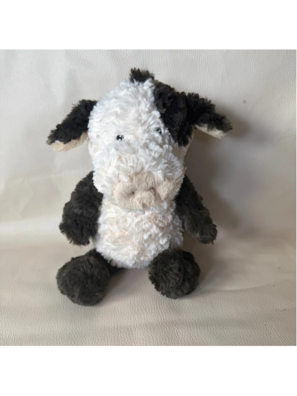 Mary Meyer Cow Plush 15 Black White Floppy Stuffed Animal Soft Farm Toy